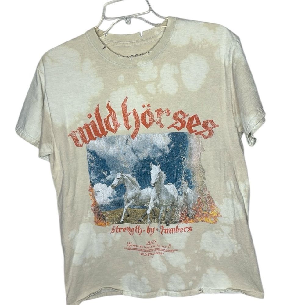 PacSun‎ Men’s Wild Horse Bleached Short Sleeve T-shirt. Size Small.
